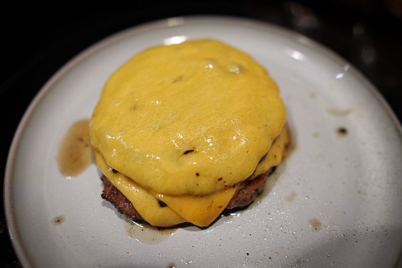 Melt cheese with a quick steam dome