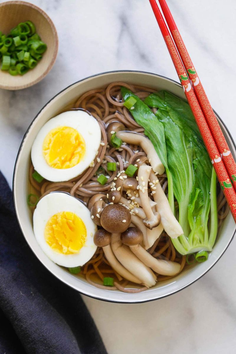 Soba Noodle Broth Bowl