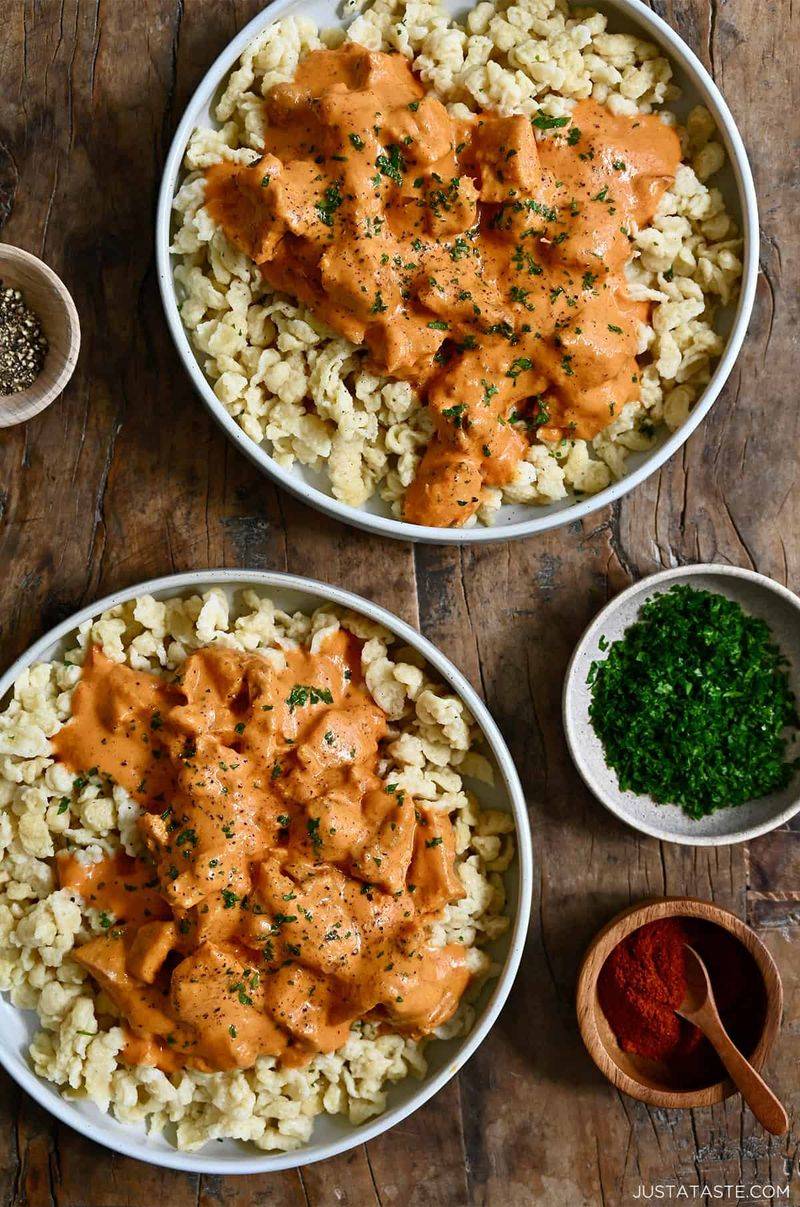 Chicken Paprikash (Paprikás Csirke)