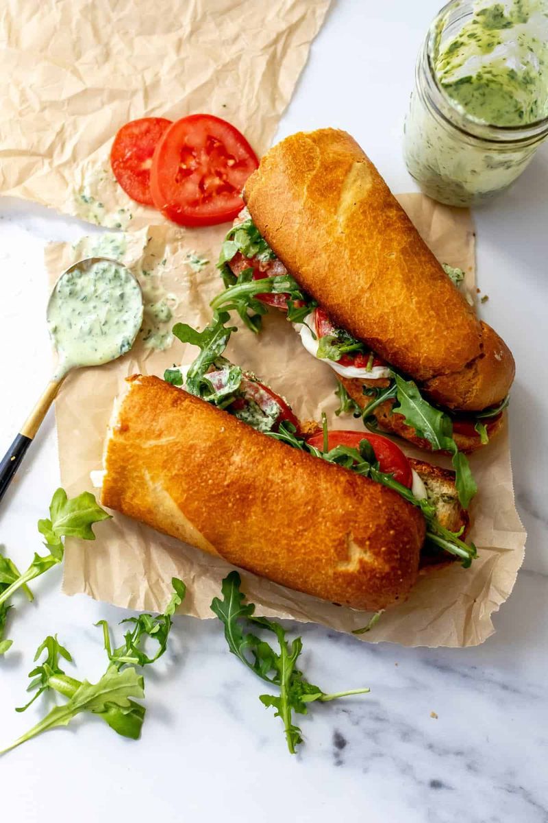 Green Goddess Caprese Melt