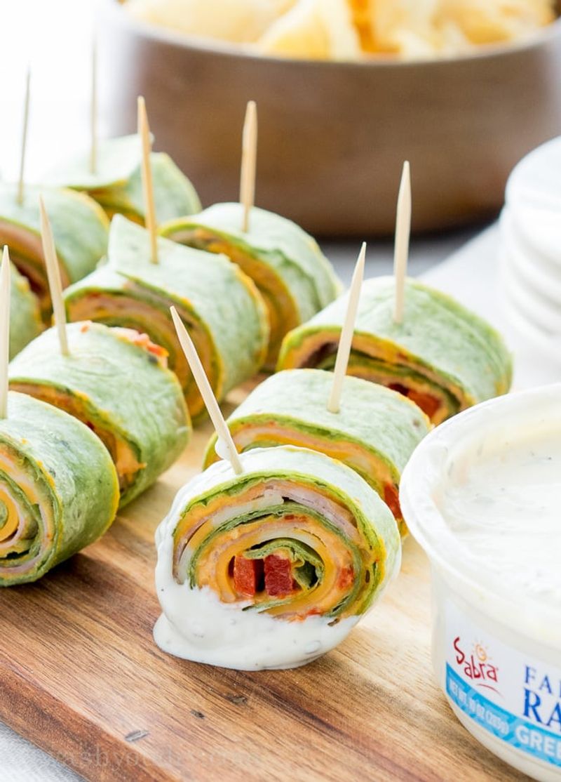 Mediterranean Hummus Spirals