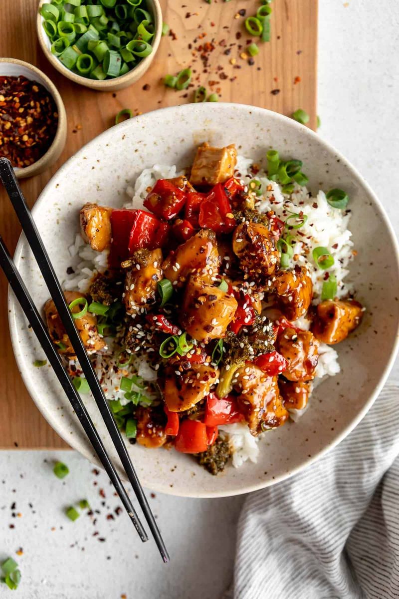 Rice Bowl with Chicken and Veggies