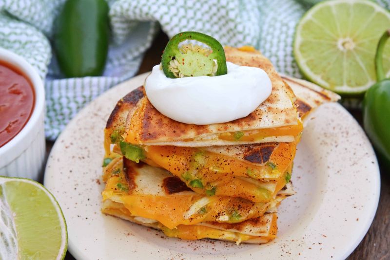 Cheesy Jalapeño Quesadillas