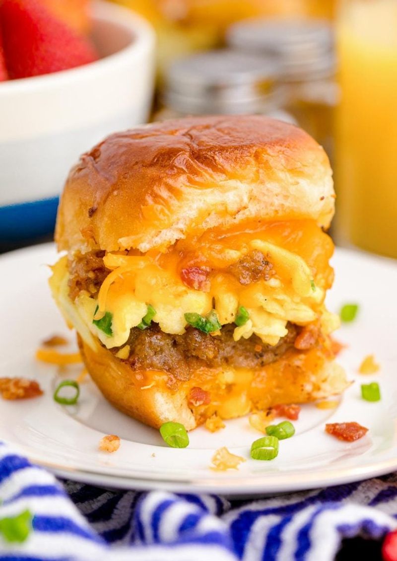 Sausage Egg Biscuit Sliders