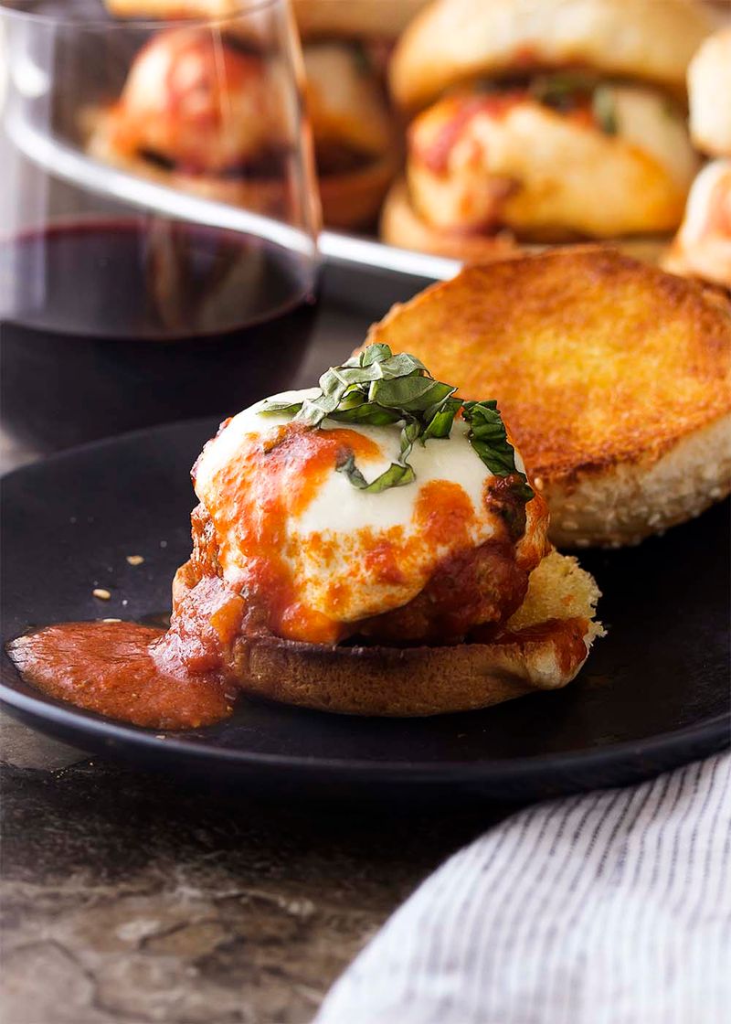 Meatball Marinara Sliders