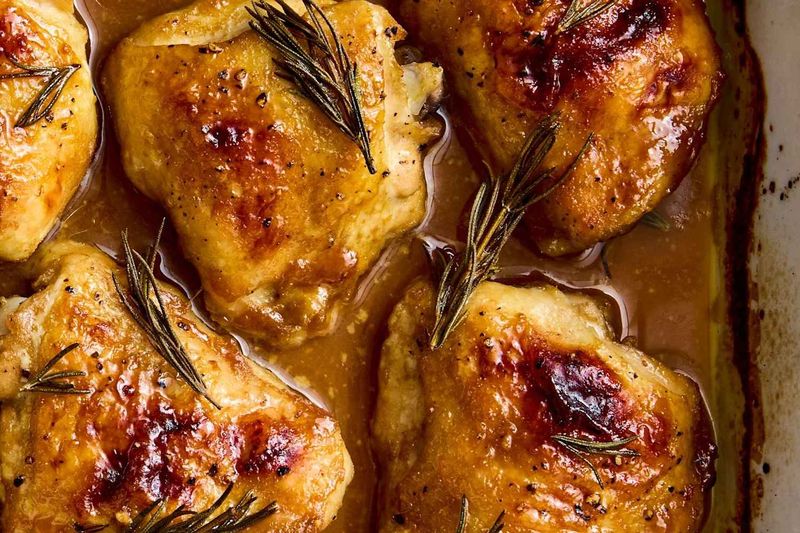 Maple Dijon Chicken Thighs