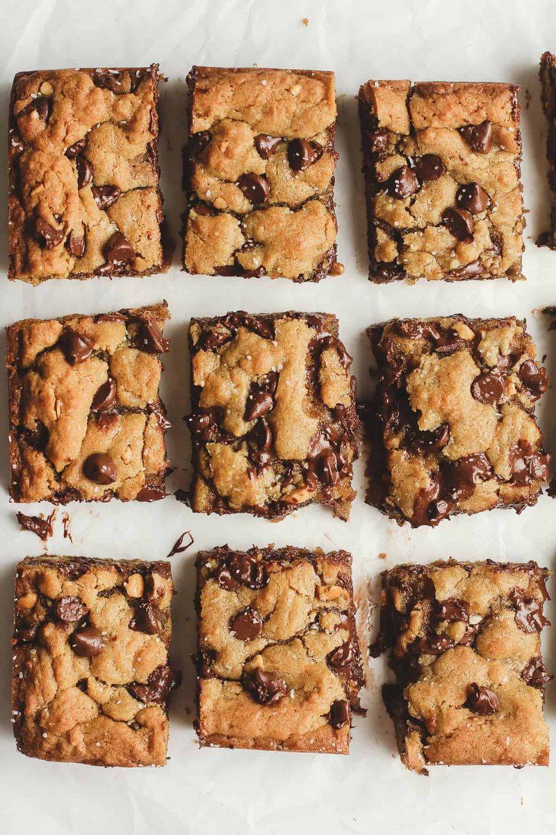 Peanut Butter Chocolate Chip Blondies