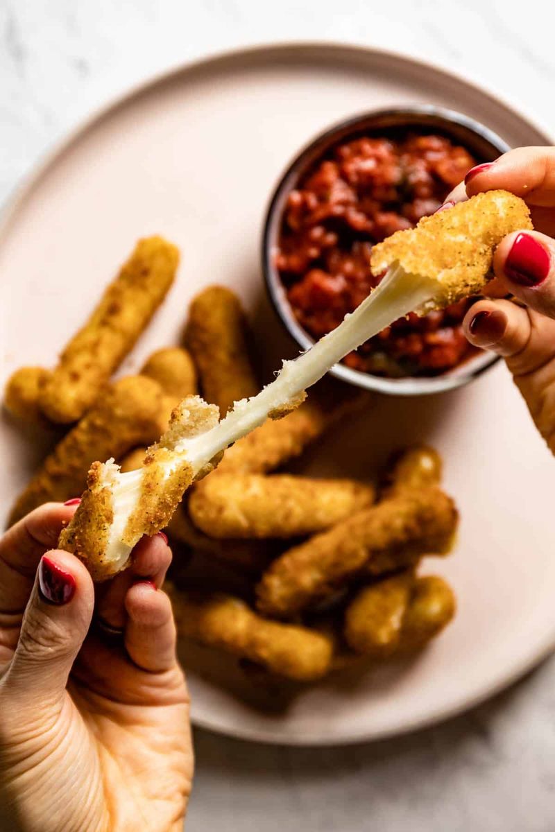 Air Fryer Frozen Mozzarella Sticks