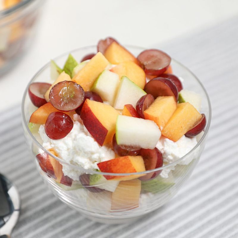 Fruit Salad with Cottage Cheese