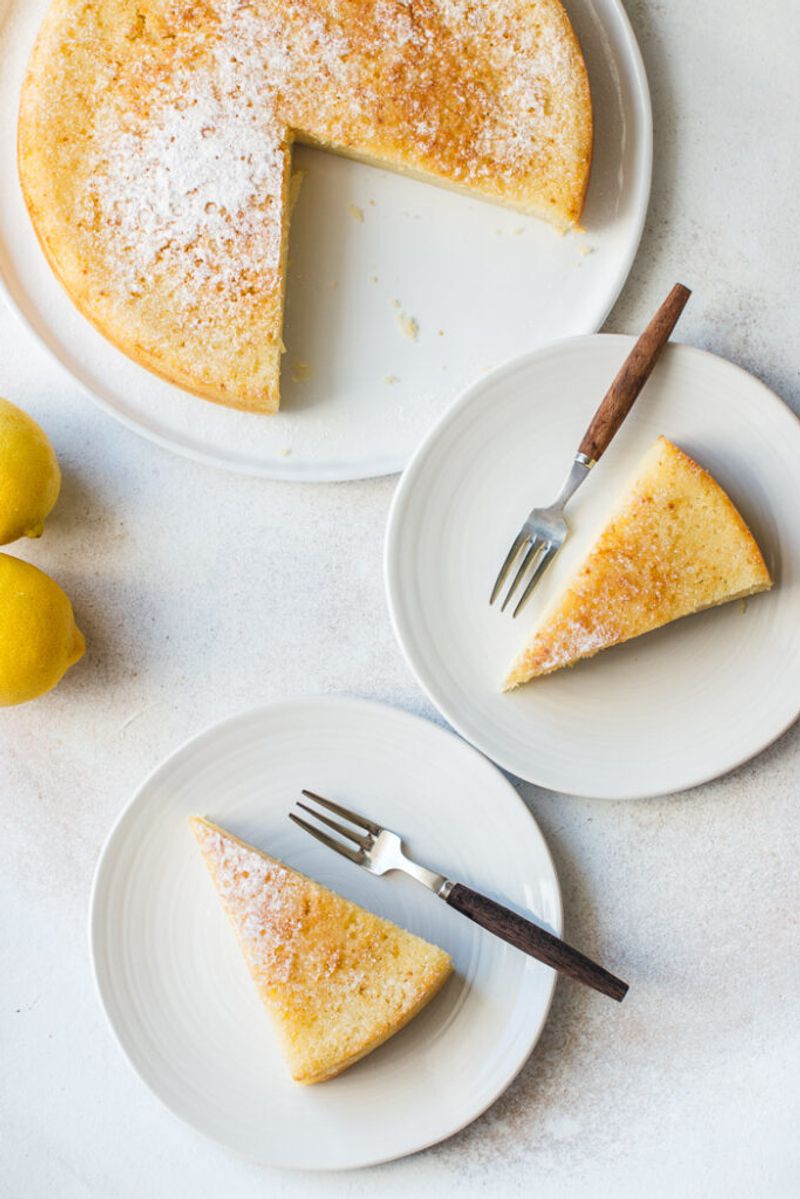 Lemon Basil Olive Oil Cake
