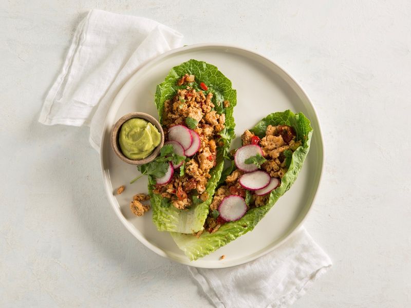 Spicy Turkey Lettuce Taco Cups