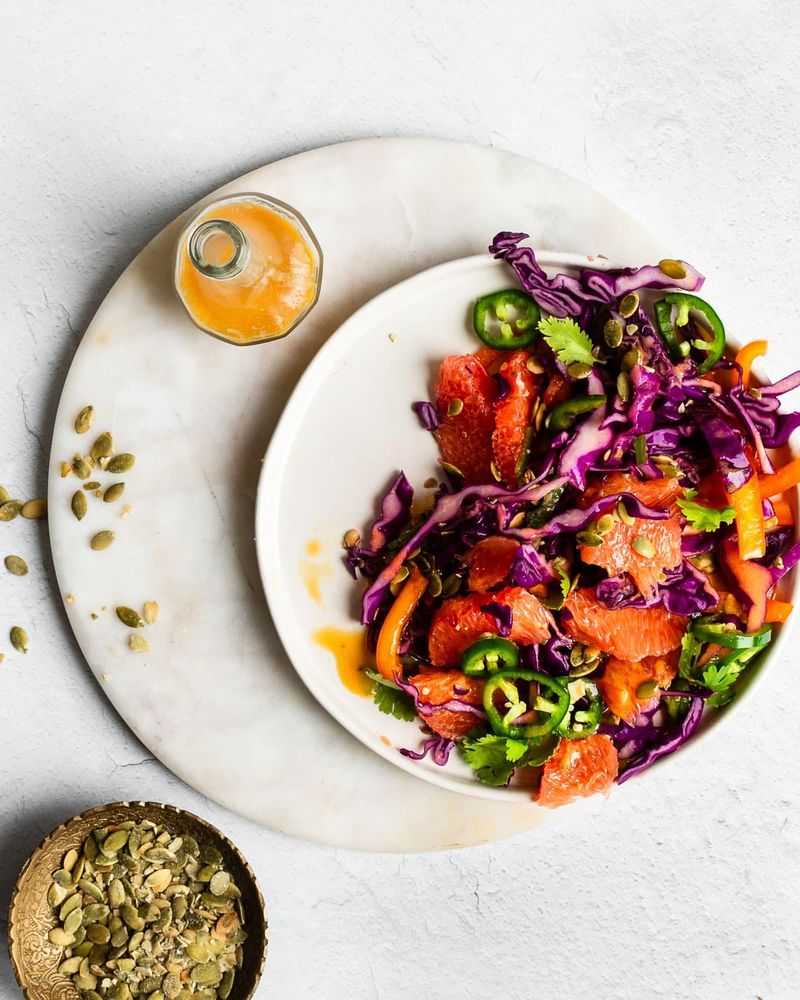 Red Cabbage Citrus Slaw