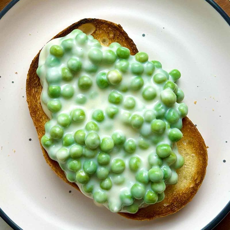 Creamed Peas on Toast