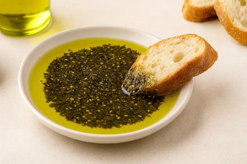 As a Dipping Mixture with Bread and Olive Oil