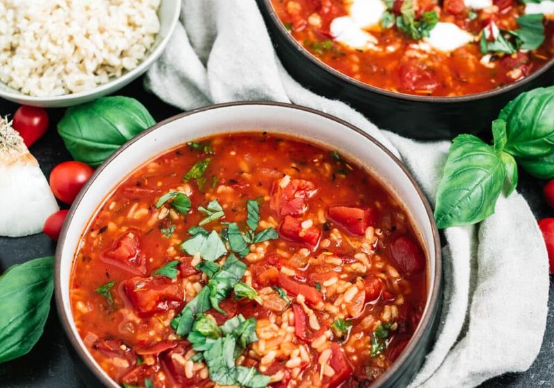 Tomato Rice Soup