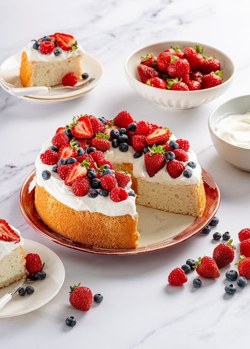 Angel Food Cake with Fresh Berries