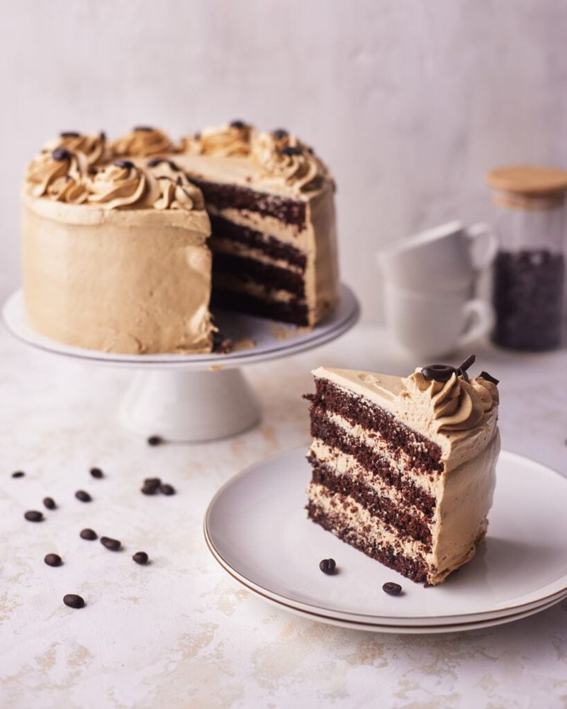 Coffee Cake With Mocha Frosting