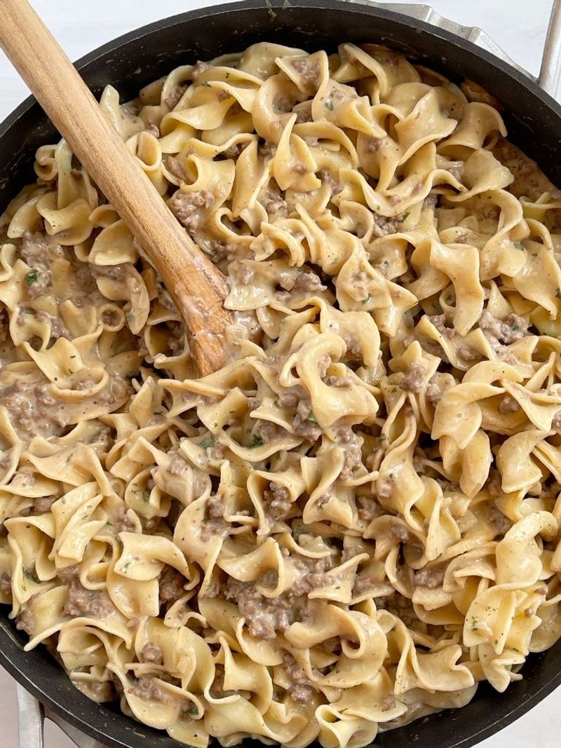 One-Pot Beef Stroganoff Shortcut