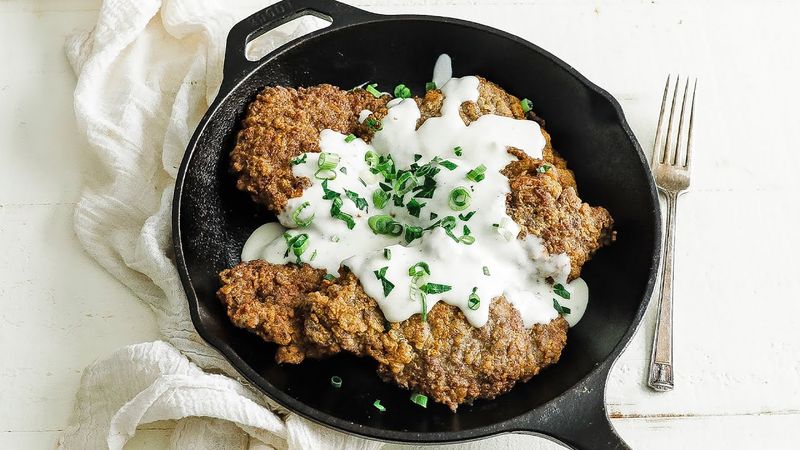 Chicken-Fried Steak With Pepper Gravy