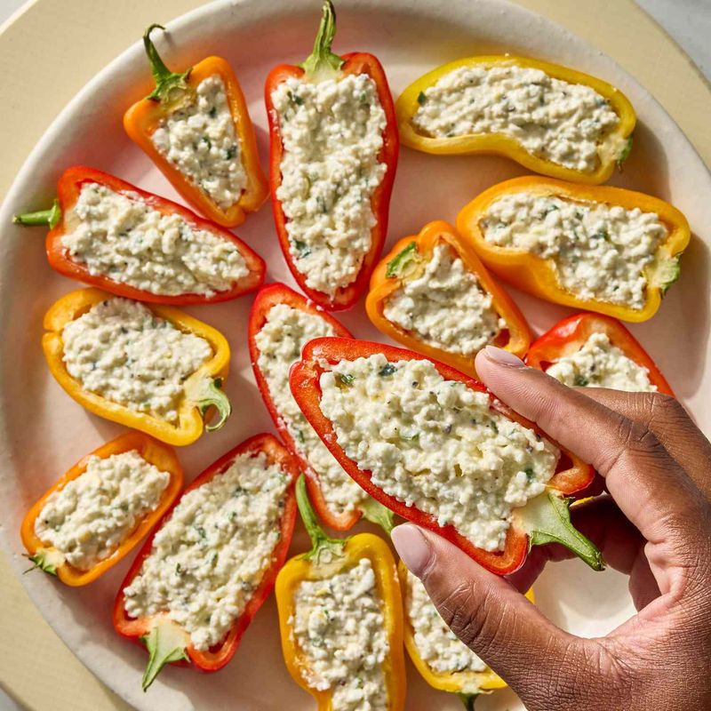 Ricotta Stuffed Breakfast Peppers