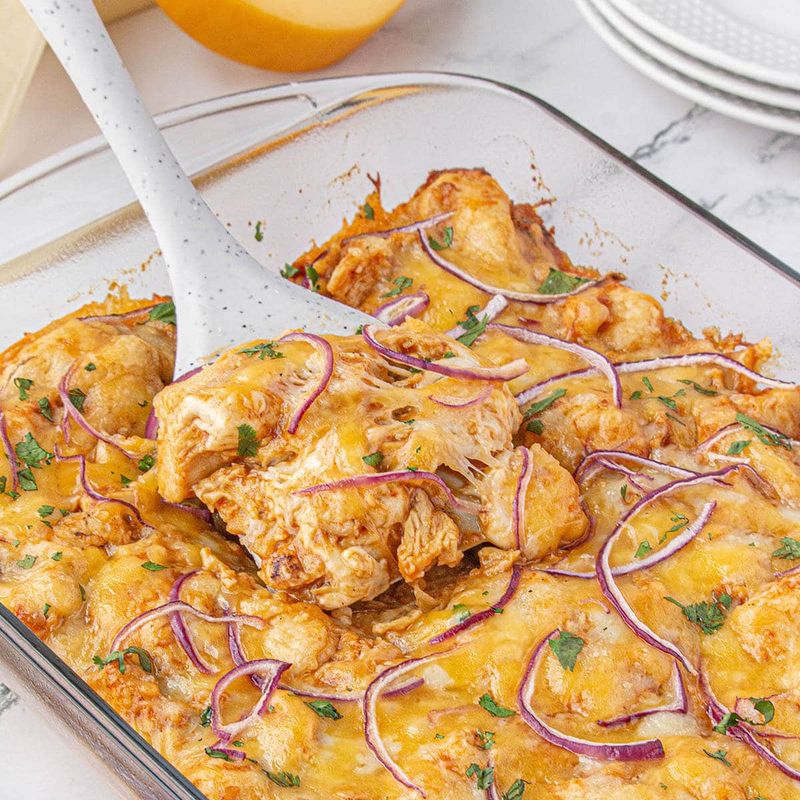 BBQ Chicken Biscuit Bake
