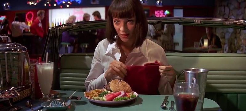 The diner food and milkshakes (Pulp Fiction)