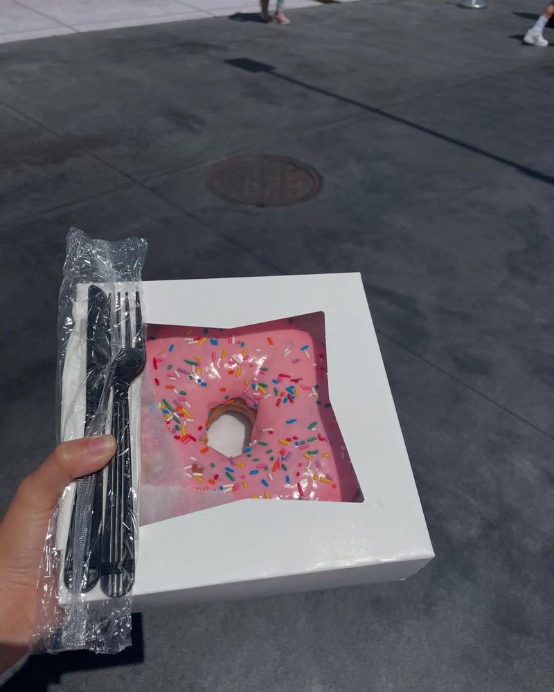 The Big Pink Donut Ice Cream Sandwich