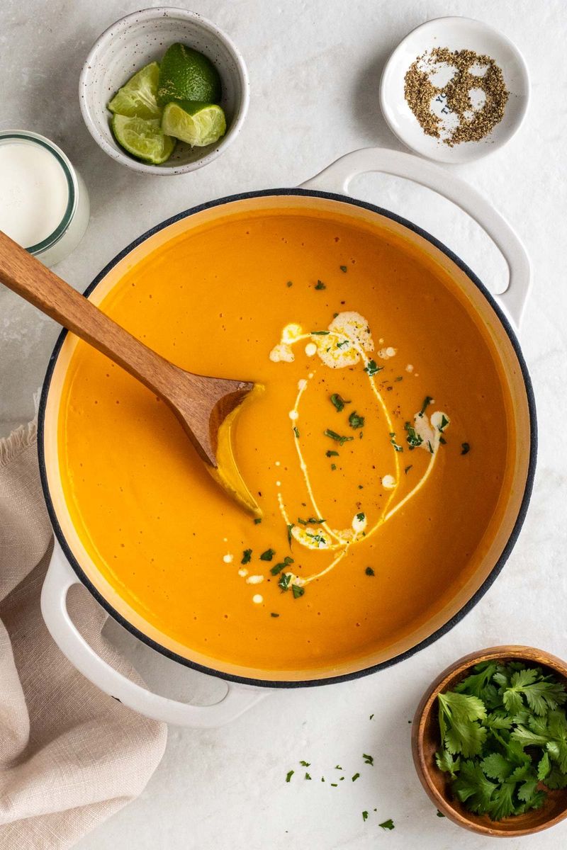 Ginger-Carrot Soup with Coconut Milk
