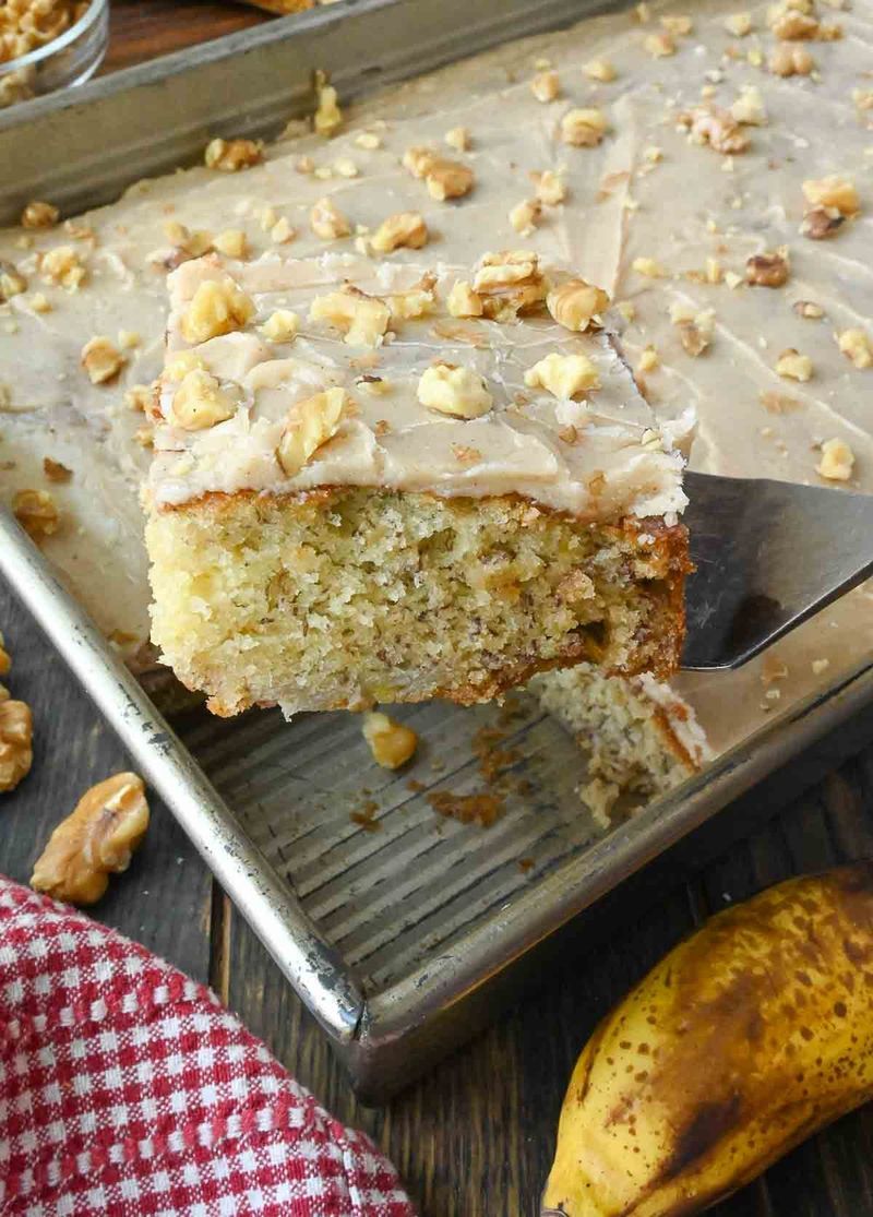 Banana Brown Butter Pan Cake