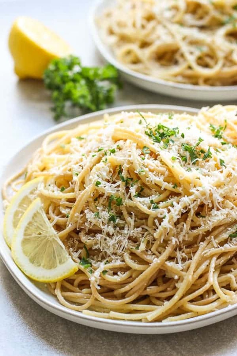 Creamy Lemon Parmesan Spaghetti