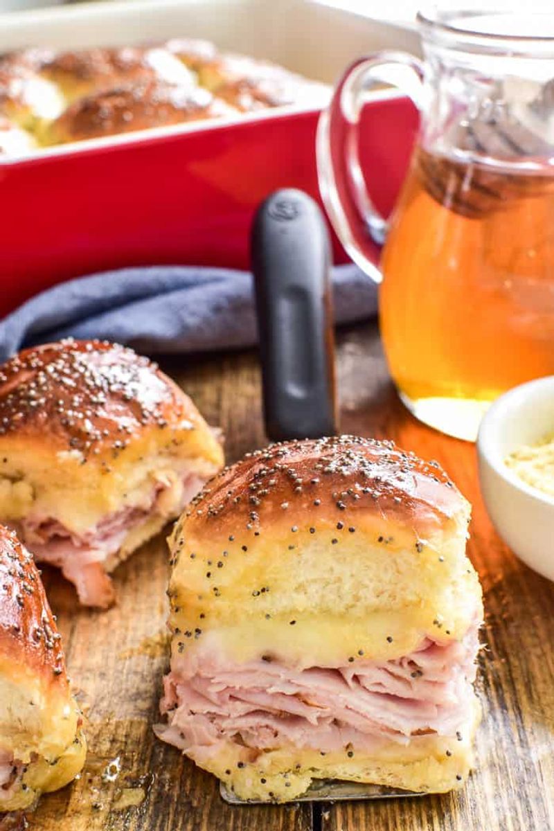 Honey Mustard Ham and Swiss Sliders