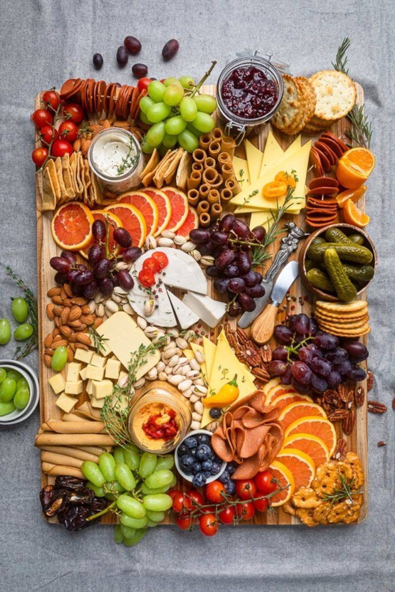 Charcuterie board snacks