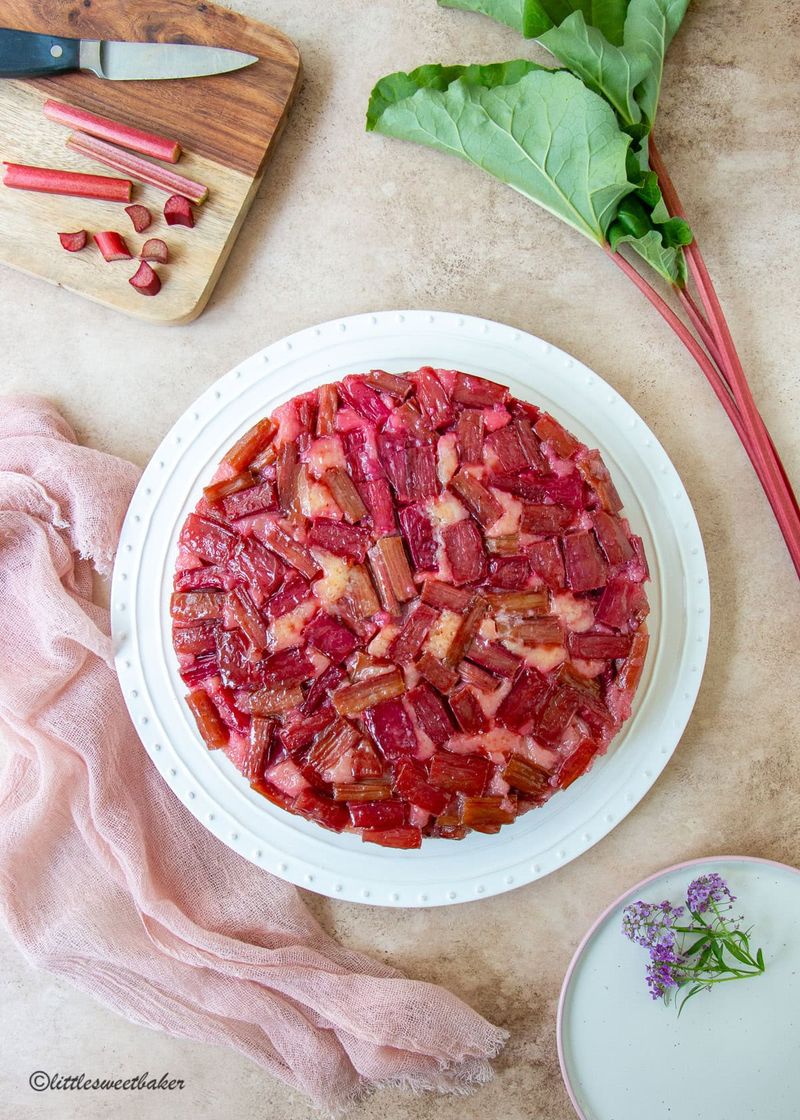 Rhubarb Upside Down Cake