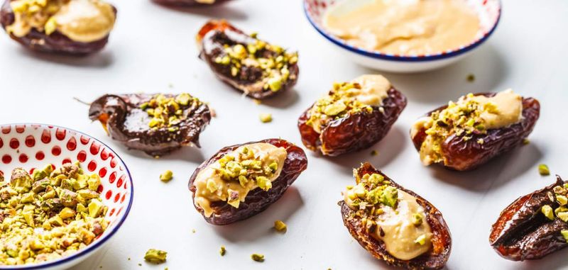 Dates Stuffed with Peanut Butter