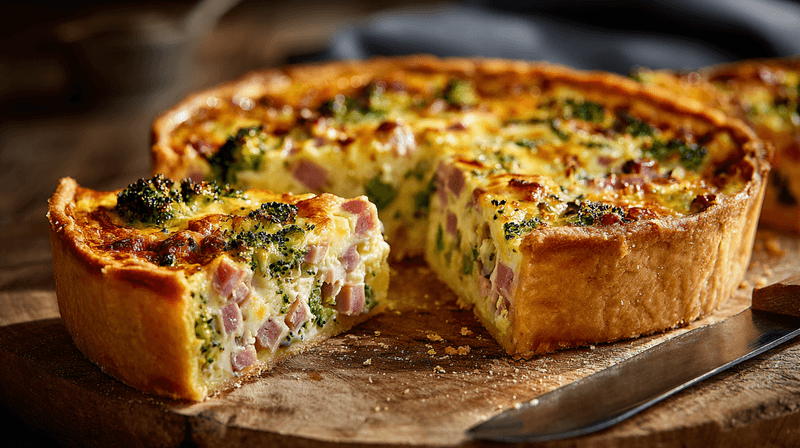 Ham and Broccoli Quiche
