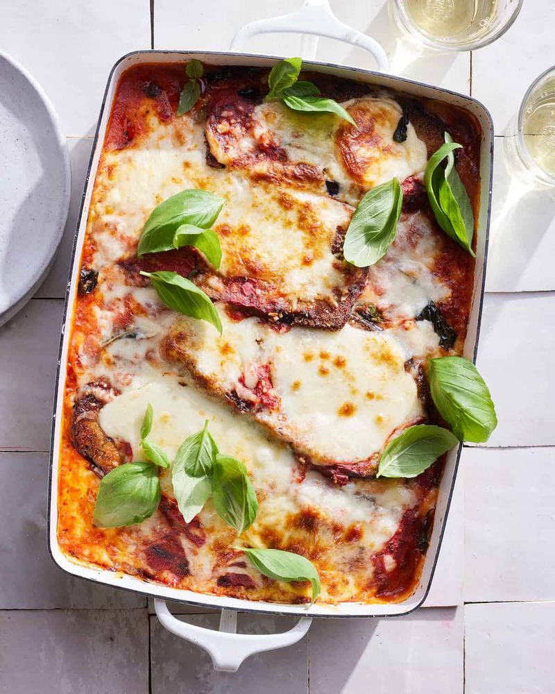 Eggplant Parmesan With Buffalo Mozzarella