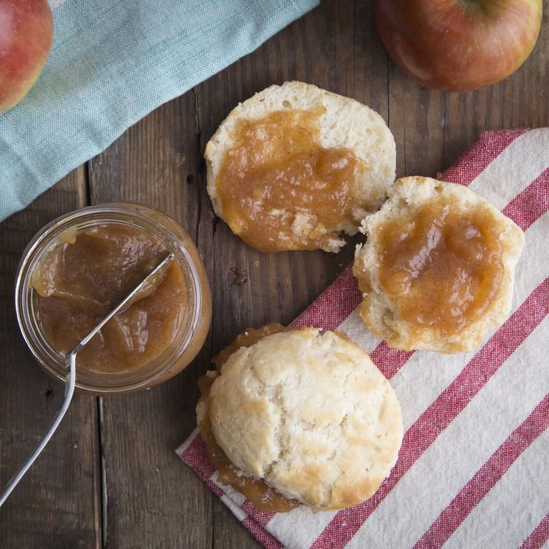 Apple Butter on Biscuits