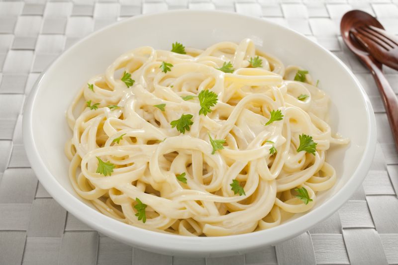 Fettuccine Alfredo with extra cream