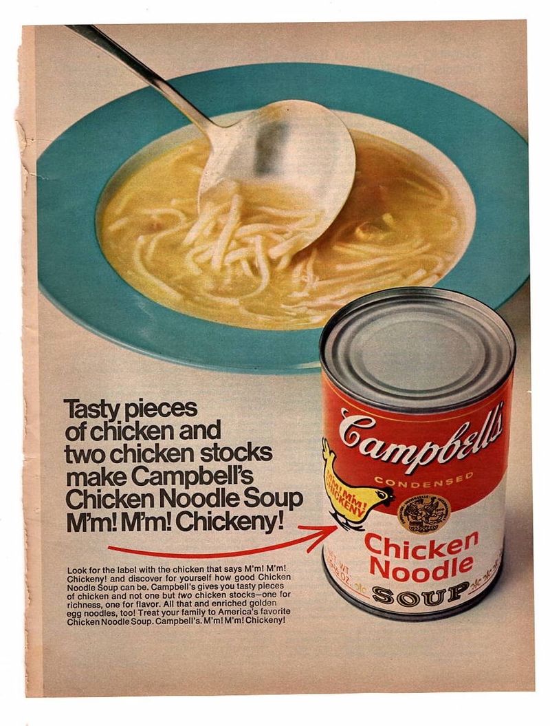 Chicken Noodle Soup with Crackers