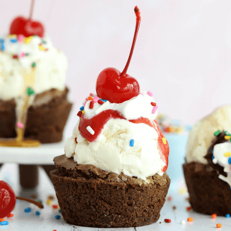Brownie Sundae Cups