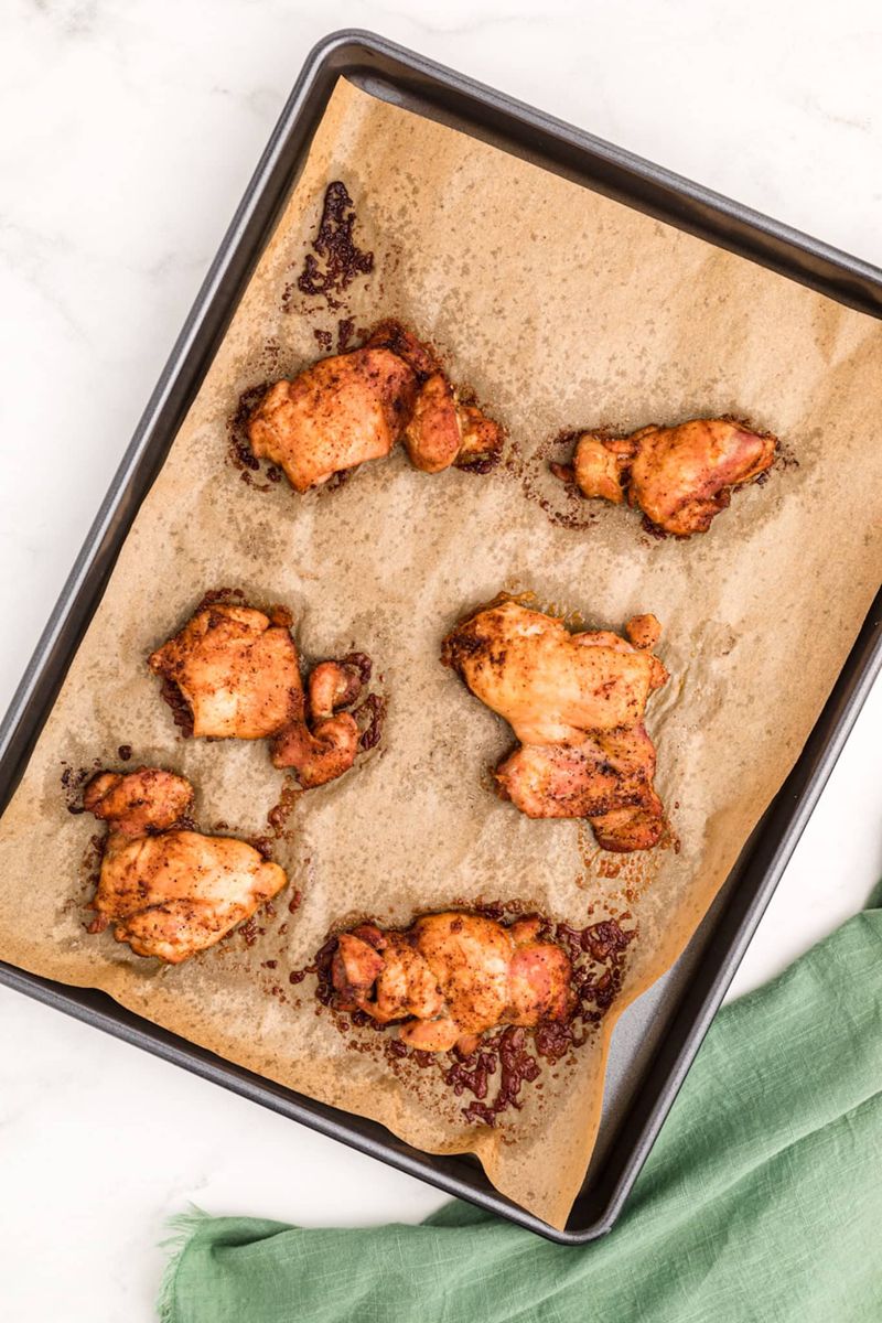 Crispy Baked Paprika Chicken Thighs