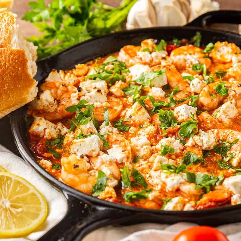 Shrimp Saganaki