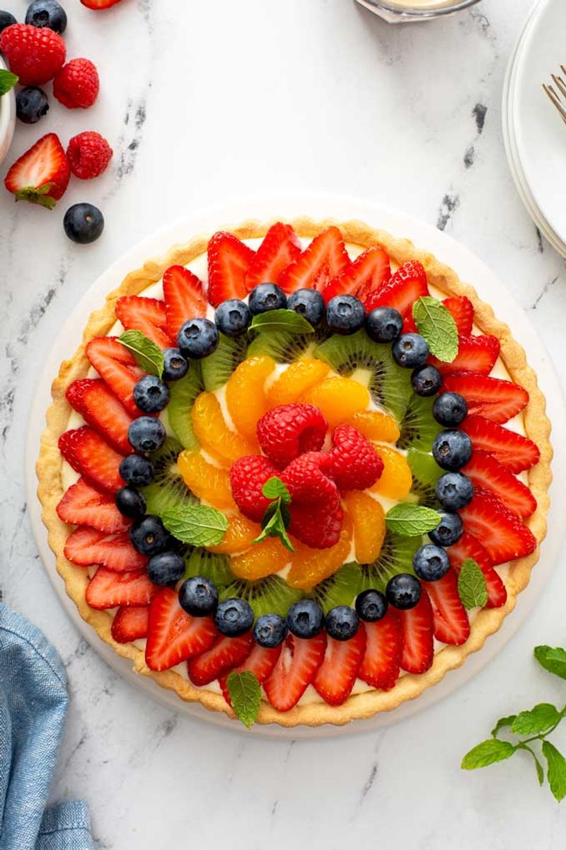 Fruit Tart With Vanilla Pastry Cream