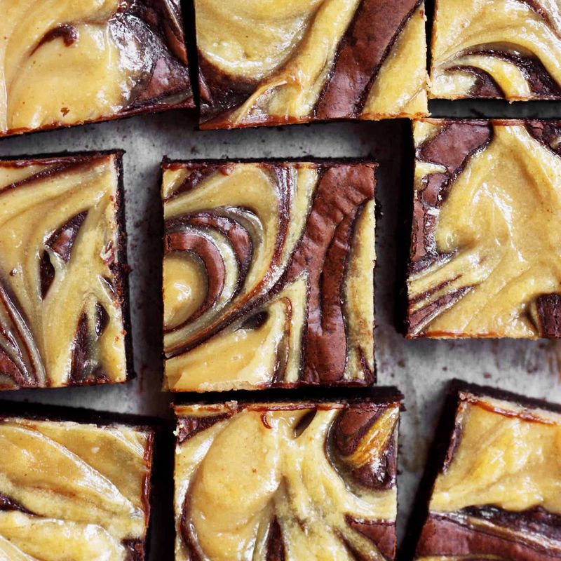 Peanut Butter Swirl Brownies
