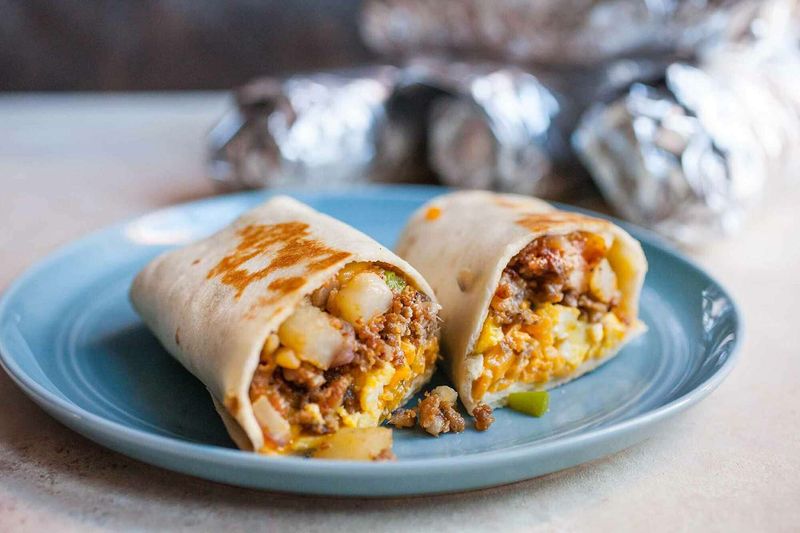 Spice Bag Chicken Breakfast Burritos