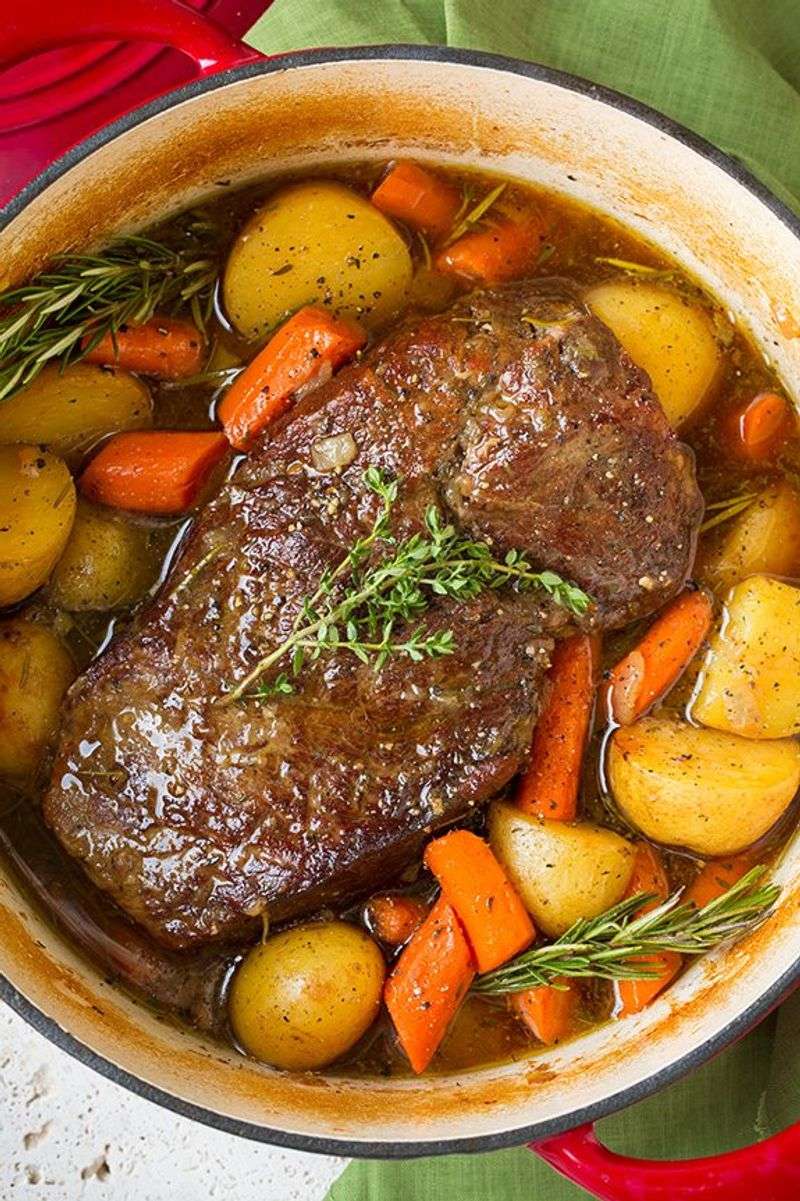 Sunday Pot Roast with Onions and Carrots