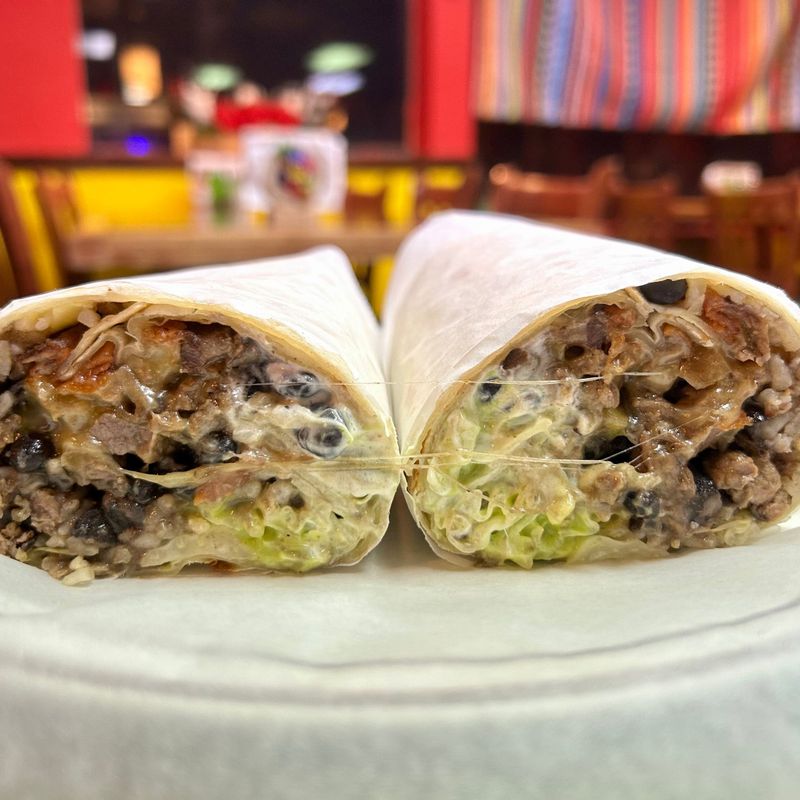 Oregon: Bean & Cheese with House Salsa Verde at King Burrito