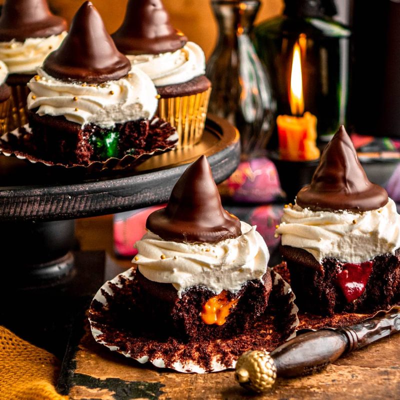 Sorting Hat Cupcakes (Color-Reveal Centers)