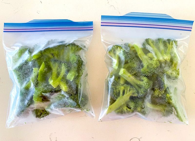 Frozen broccoli florets