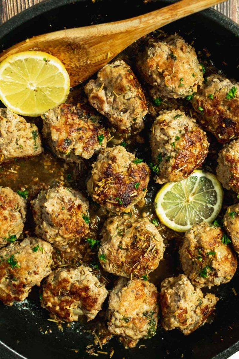 Lemon Herb Turkey Meatballs